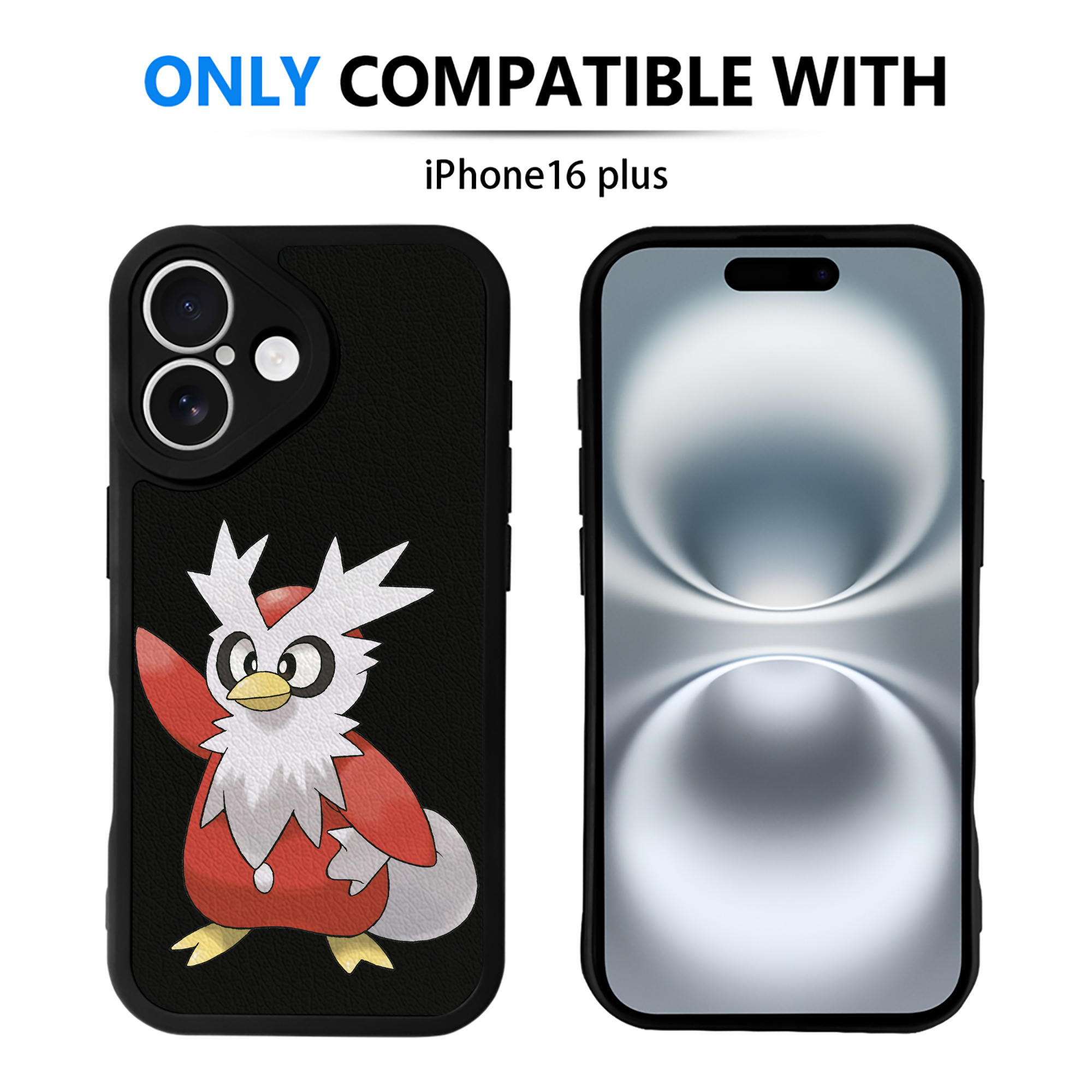 （画像用） ポケットモンスター Pokémon 【iPhone 16シリーズ対応】シリコンスマホケース（レザー調） 材質：シリコン